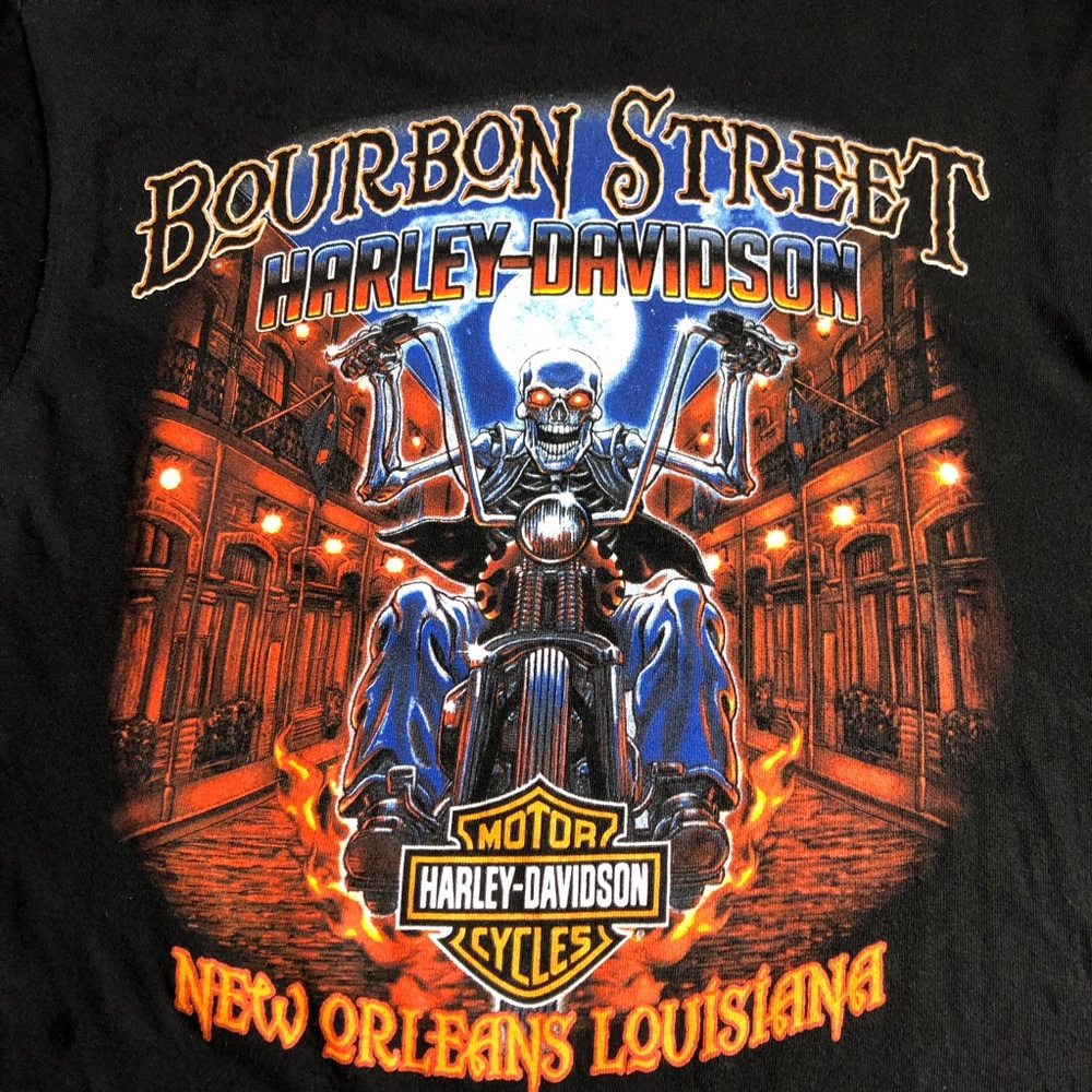 Harley Davidson Motorcycle Dual Side Print shirt!